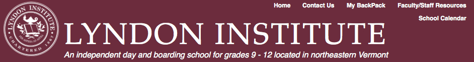 Lyndon Institute  Lyndon Town School inside Lyndon Town School Calendar