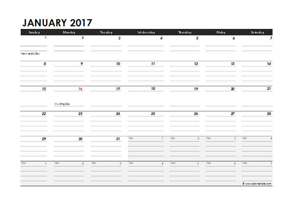 Monthly Calendar Excel Template  Printable Year Calendar inside Yearly Event Calendar Template Excel