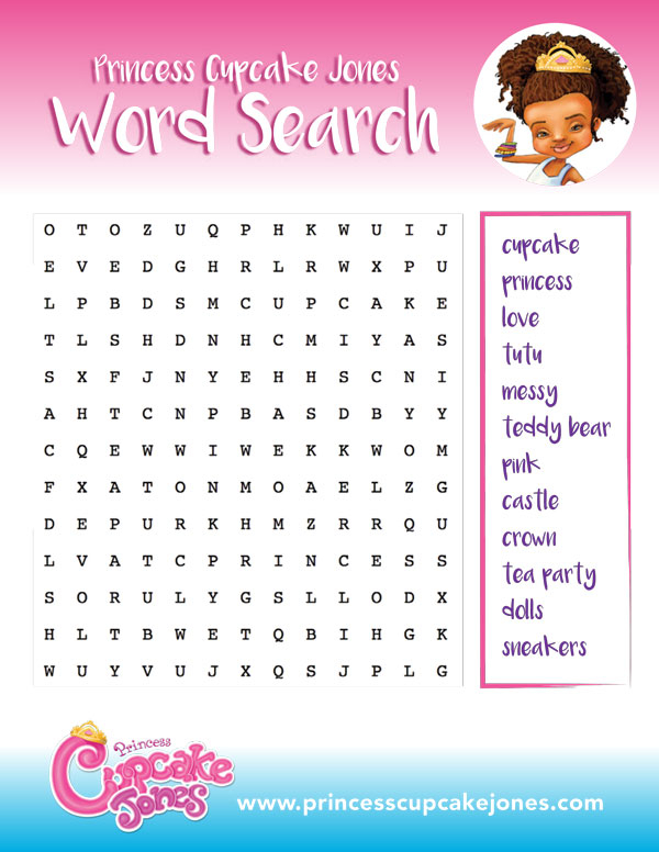 Play  Princess Cupcake Jones intended for Princess Word Search