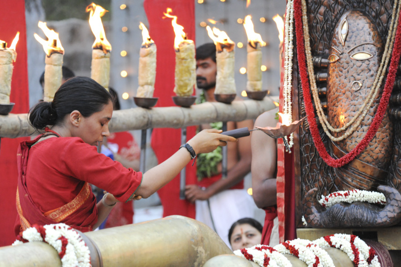 Pournami Abhishekam And Pooja | Maha Arati | Linga Bhairavi intended for Isha Moon Calendar