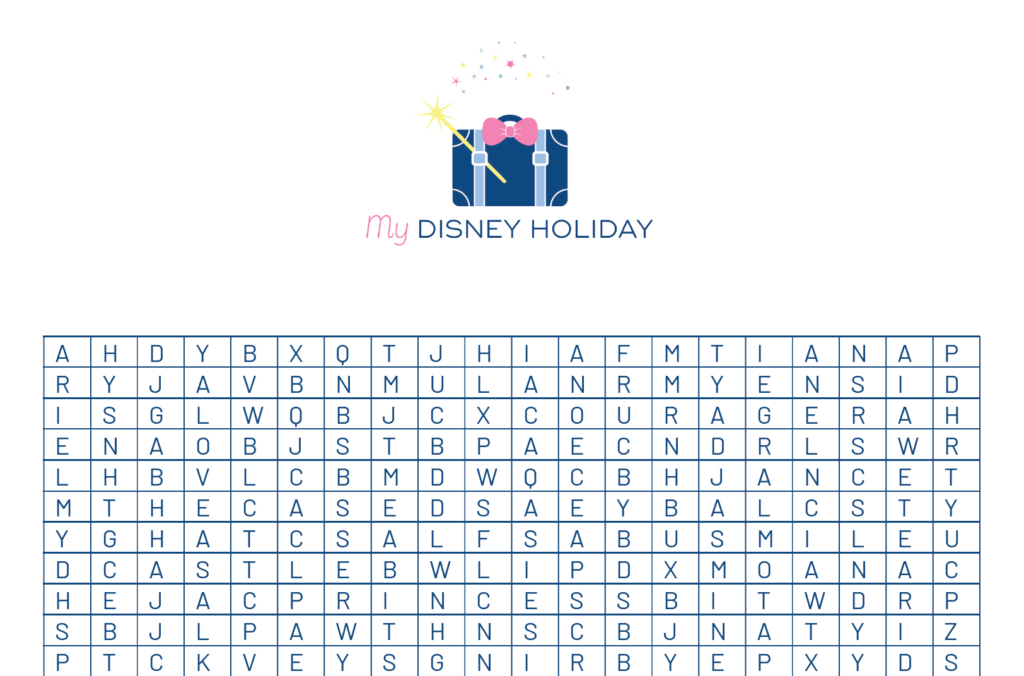 Princess Activities  5 Royal Disney Inspired Activities regarding Princess Word Search