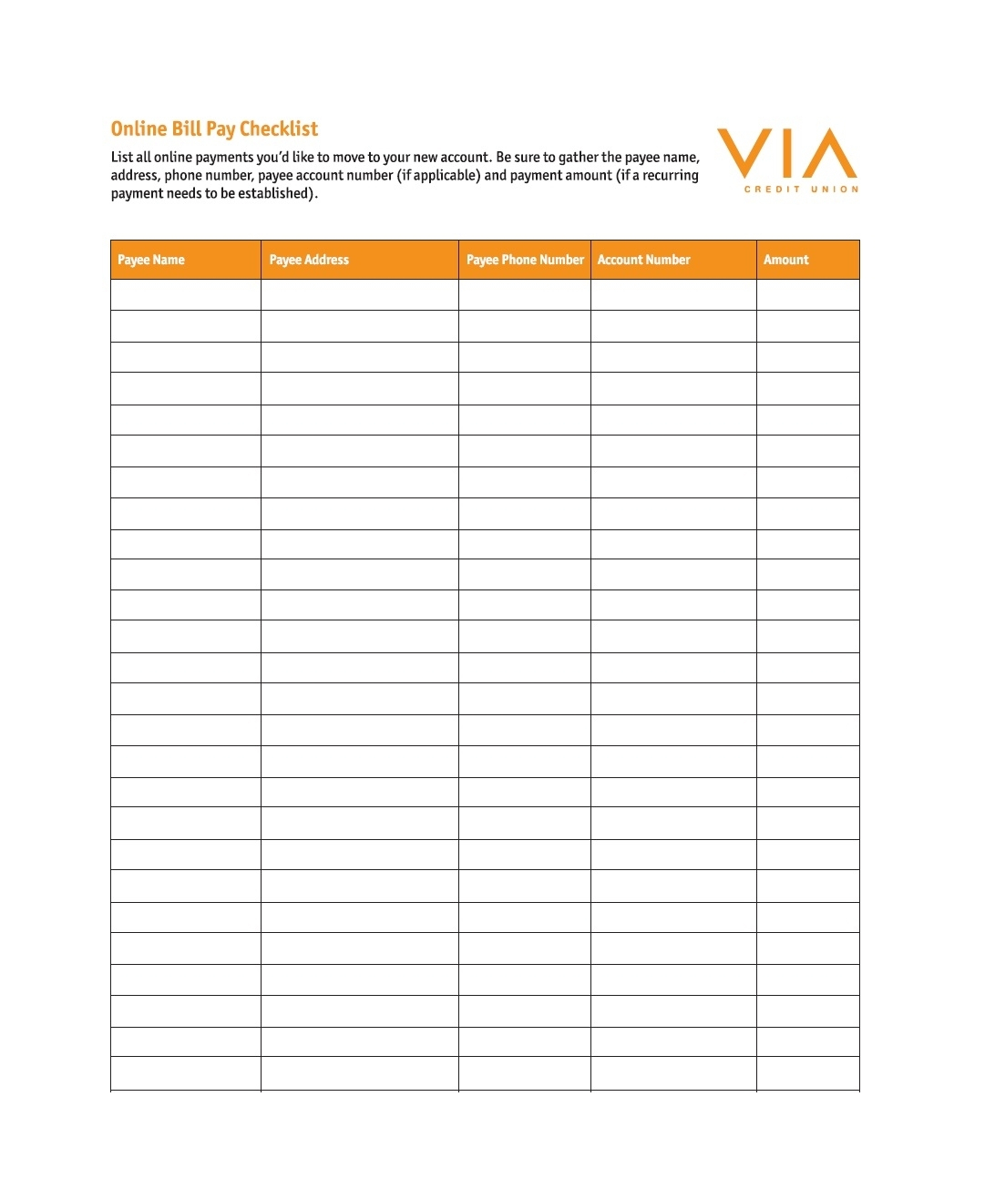 Printable Blank Paying Bills Organizer  Calendar pertaining to Bill Organizer Printable