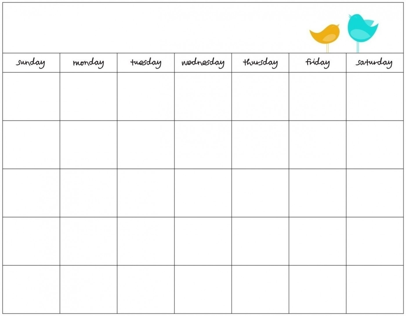 Printable Calendar Days Of The Week | Ten Free Printable in 7 Day Calendar Template