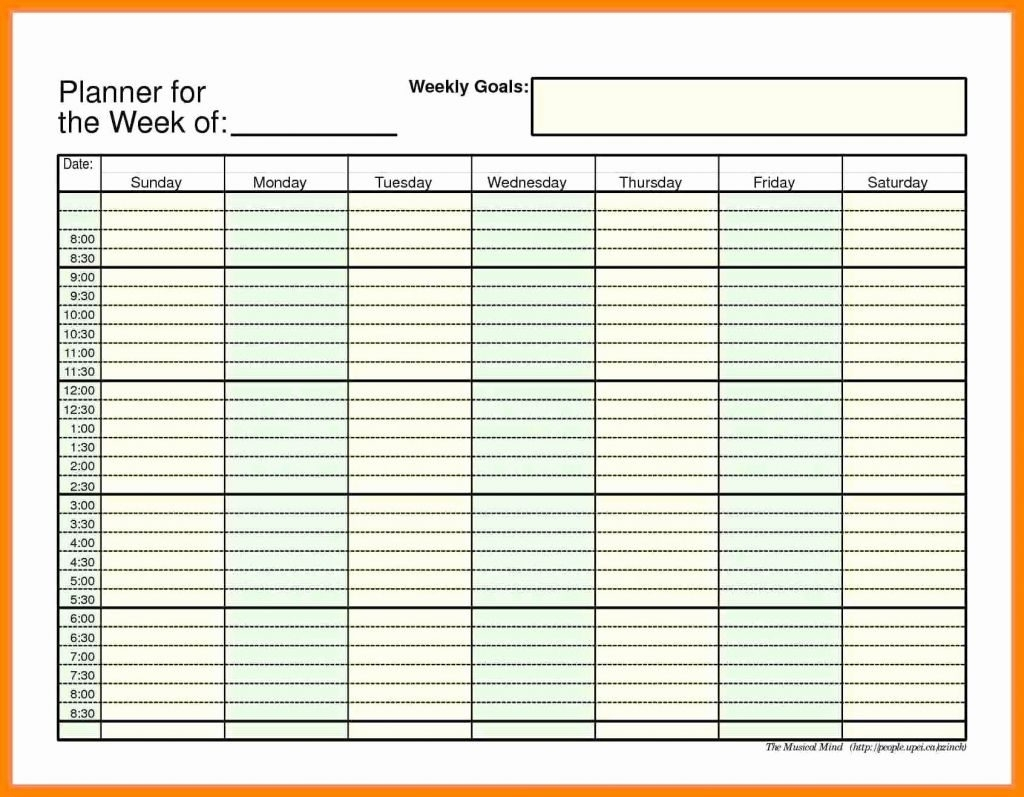 Printable Daily Calendar With Time Slots  Calendar inside Printable Daily Planner With Time Slots