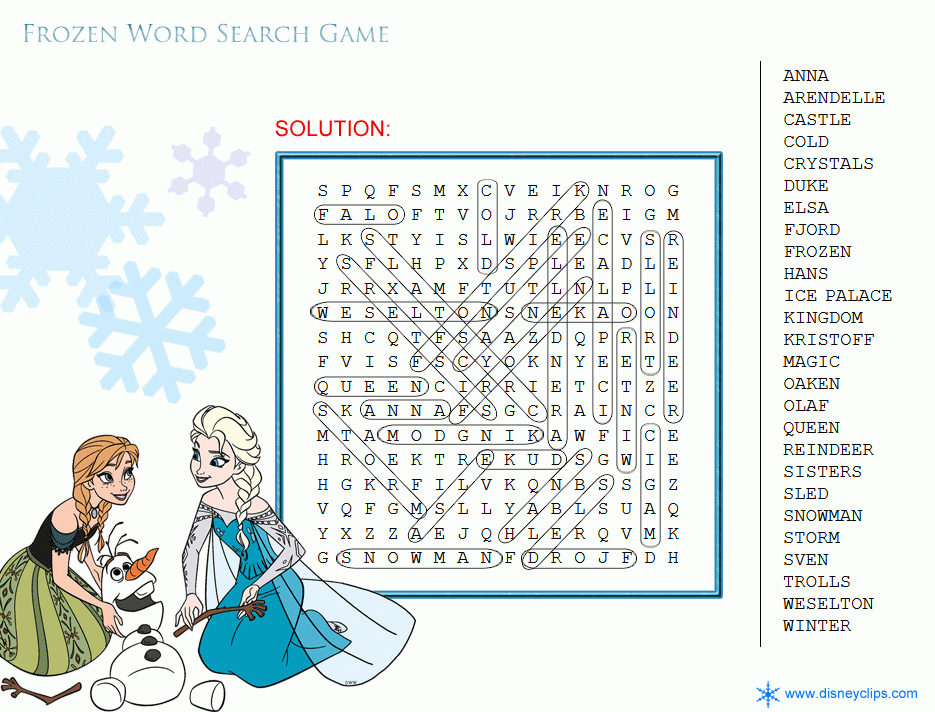 Printable Disney Word Search Games (2) | Disneyclips regarding Disney Princess Word Search Printable