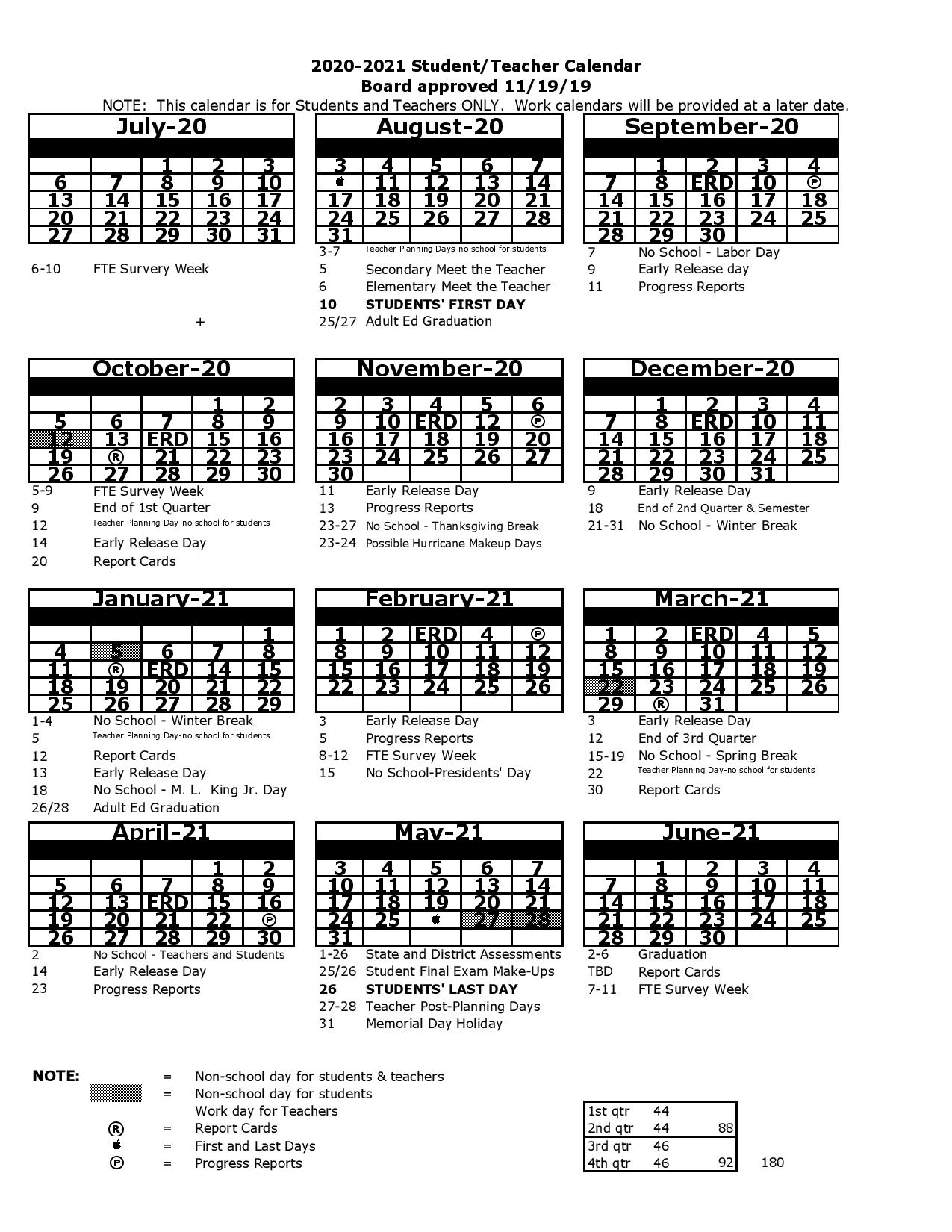 School Calendar Archives  You Calendars regarding Pb County School Calendar