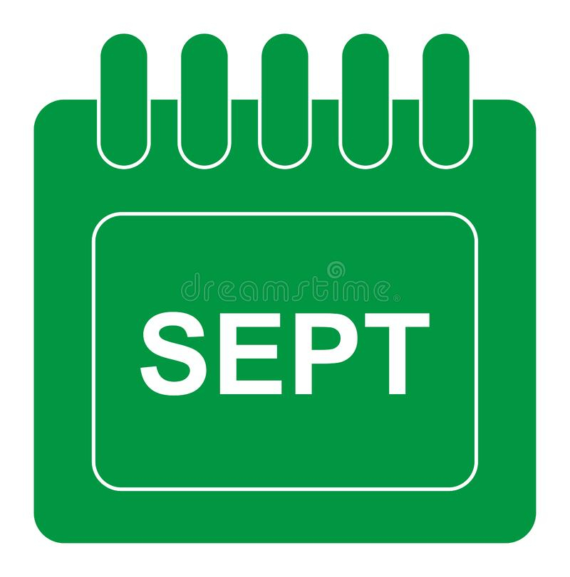 September Stock Illustrations  95,338 September Stock regarding Calendar Icon Green