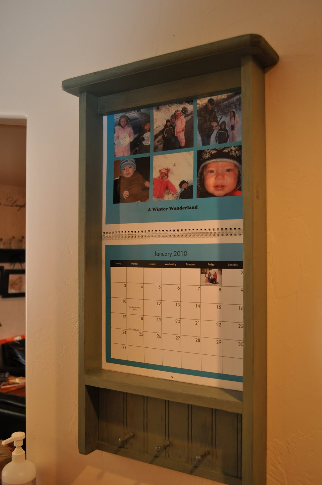 Shelves And Stuff: Shelves with Calendar Frames And Holders