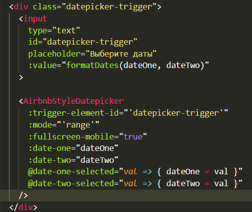 Vue.js  Failed To Mount Component  Using Vueairbnb with regard to Airbnb Datepicker Vue