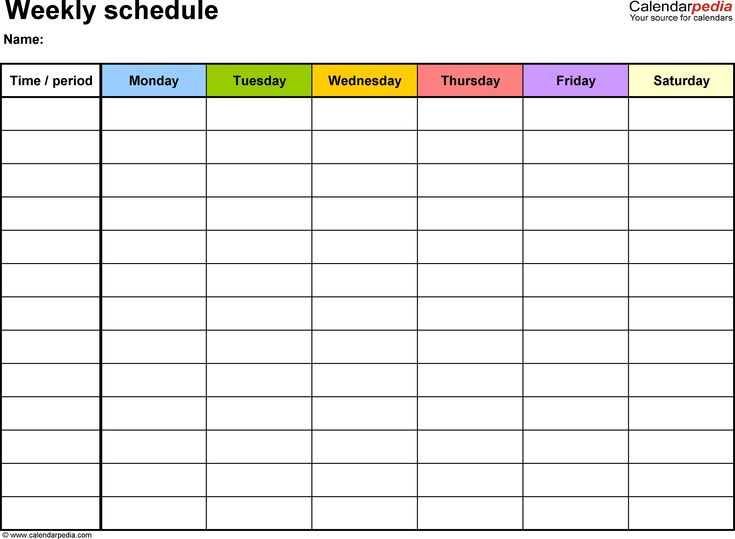 Weekly Calendar Time Slots Printable In 2020 | Weekly pertaining to Blank Daily Calendar With Time Slots Printable