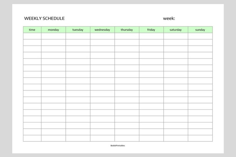 Weekly Sundaysaturday Schedule Photo | Calendar Template 2020 with Sunday To Saturday Week Calendar