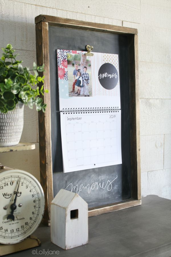 Wood Calendar Holder | Diy Calendar, Custom Photo Calendar in Calendar Frames And Holders