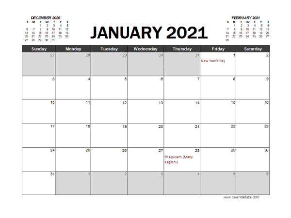 2021 Calendar Planner Malaysia Excel  Free Printable within 2021 Lined Calendar Printable Excel