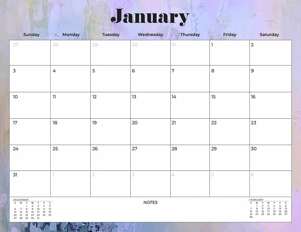 12 Month Free Printable 2021 Calendar With Holidays throughout Blank Monthly Calendar 2021
