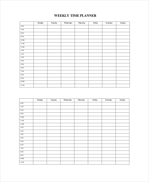 12+ Weekly Planner Template Functions | Template Business inside 12 Week Planner Template