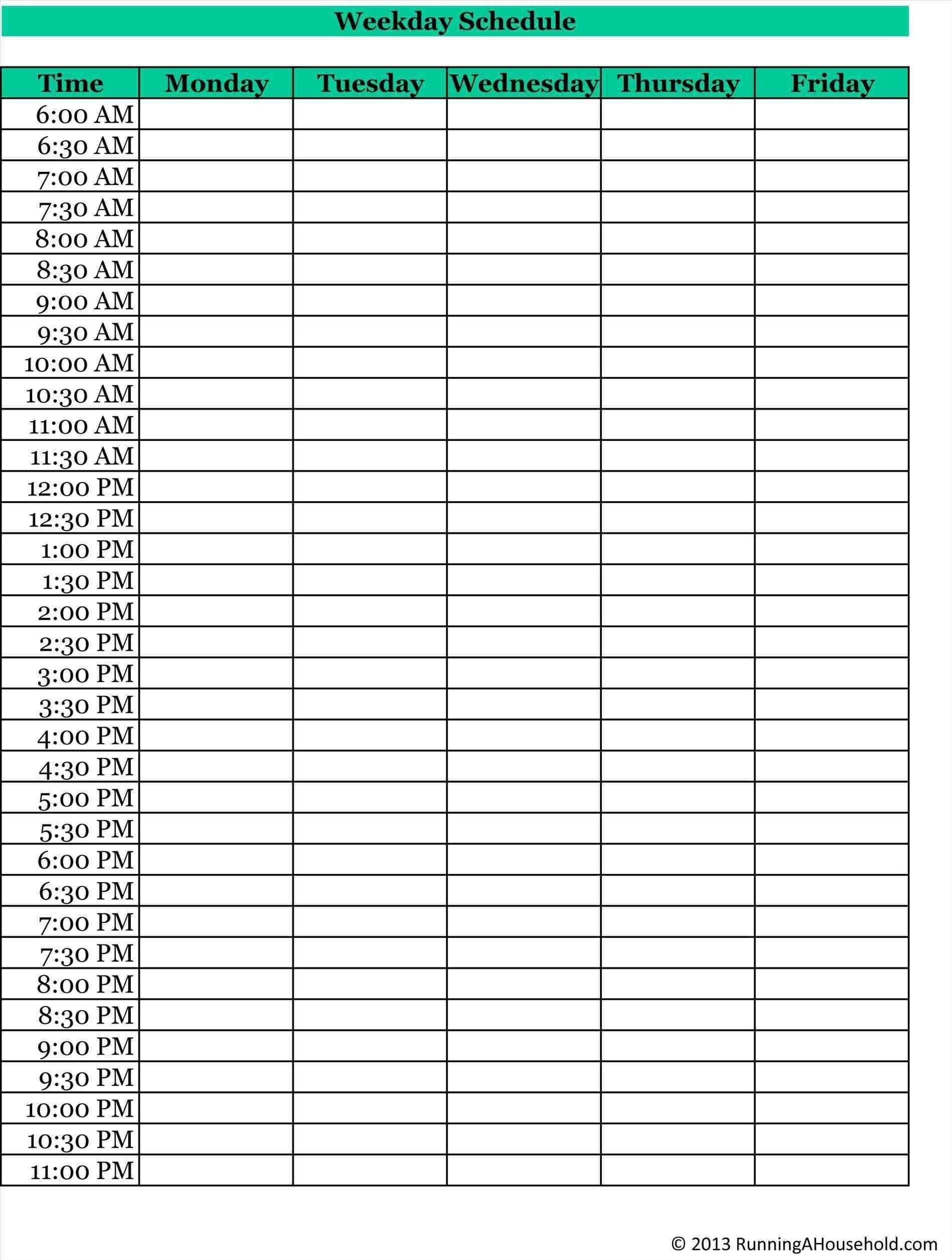 15 Minute Schedule Printable Template  Template Calendar pertaining to Free 30 Minute Appointment Schedule Template
