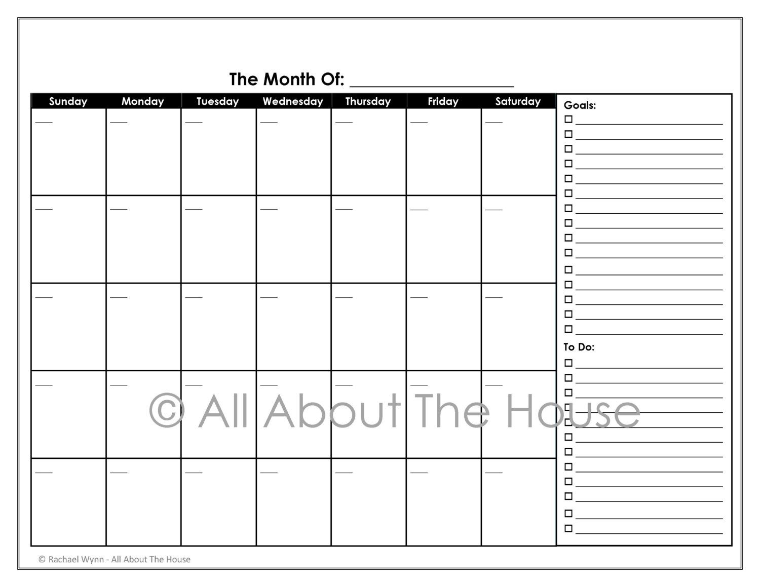 2013, 2014 And Beyond  Monthly Perpetual Calendar regarding Perpetual Monthly Calendar