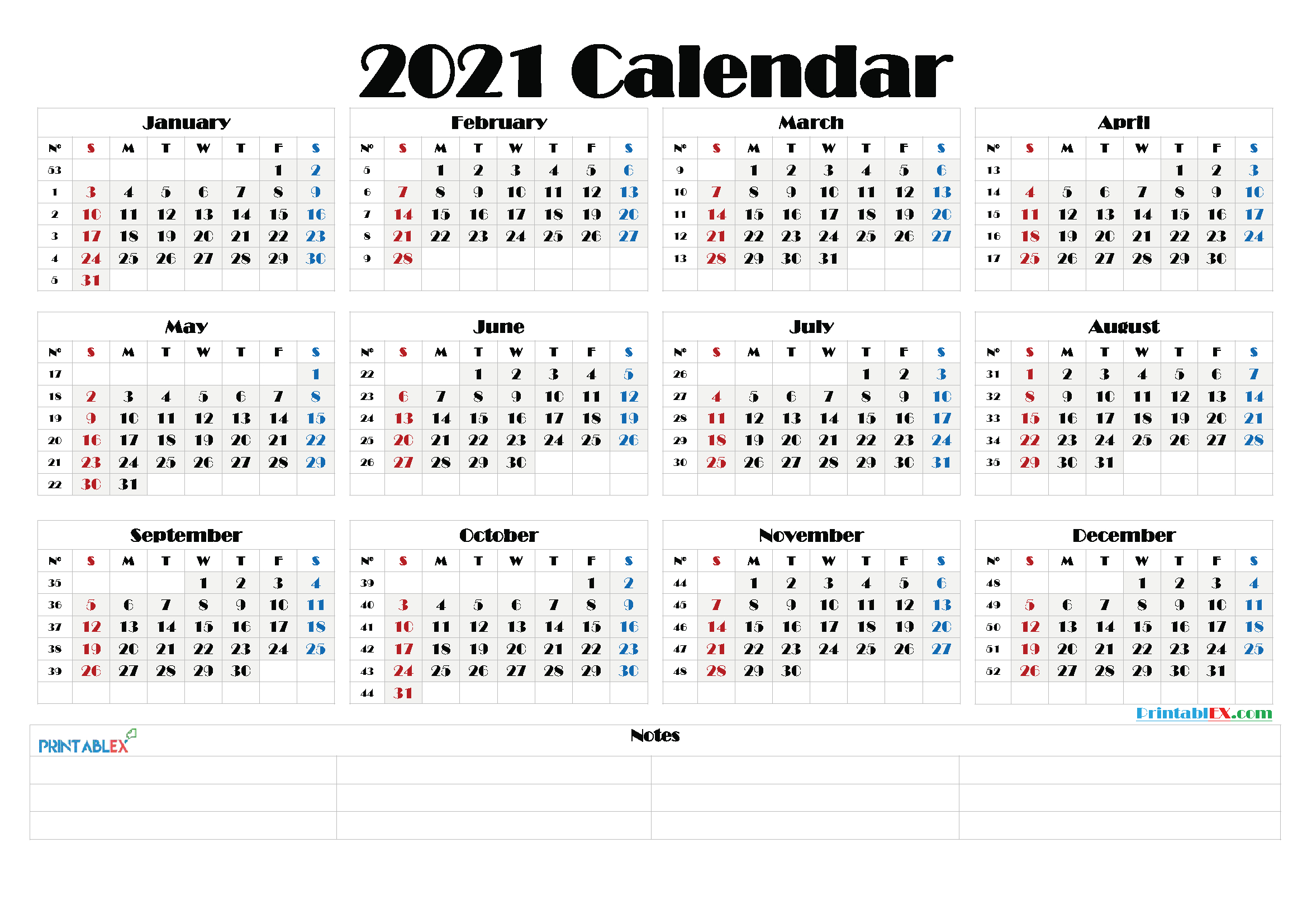 2021 Calendar With Week Number Printable Free : Week pertaining to 2021 Calendar Excel Start Monday