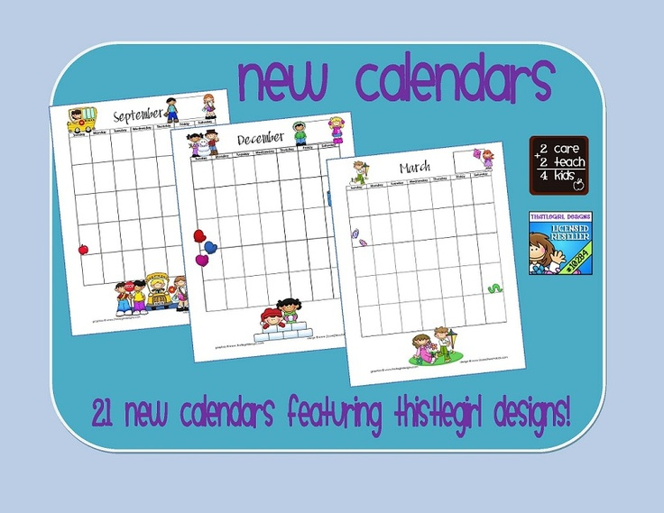 2Care2Teach4Kids | Printable Lesson Plans, School Calendar for Lesson Calendar Template