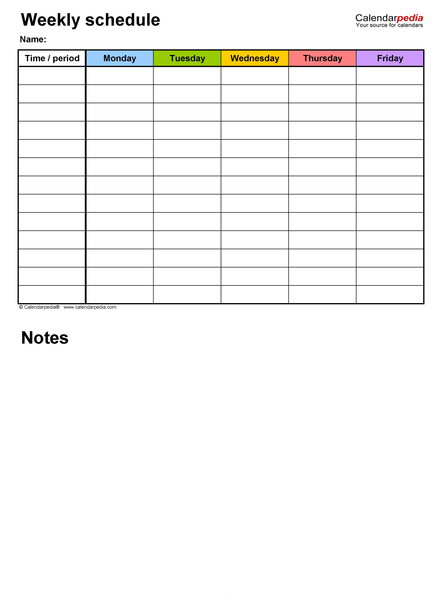 5 Day Hourly Calendar Template | Free Calendar Template Example with 5 Day Calendar Template