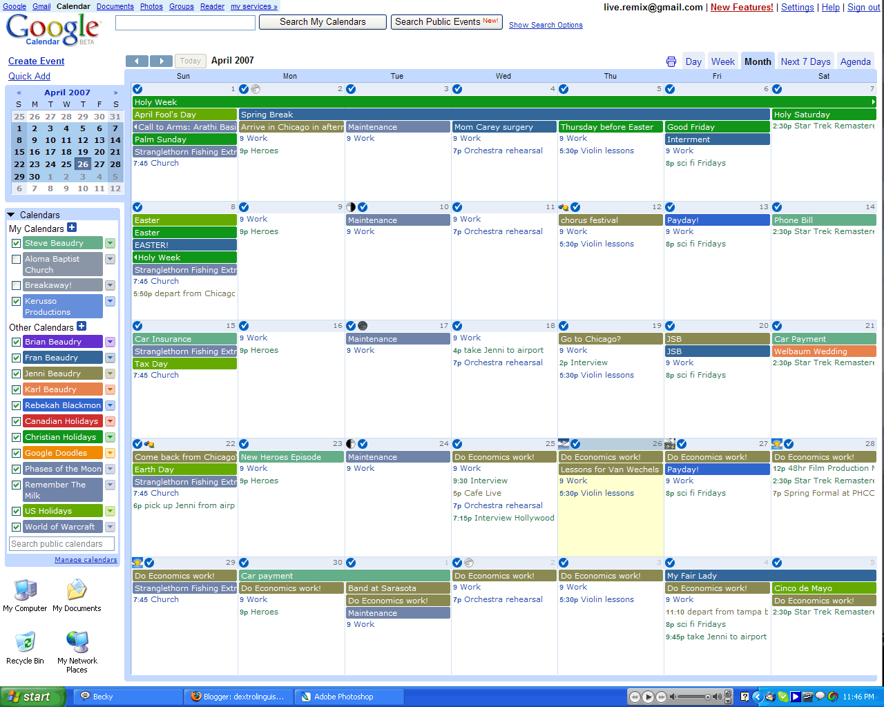 Google Sheets Marketing Calendar Template