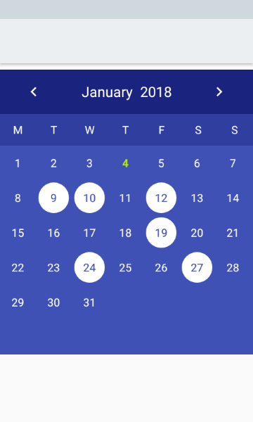 A Simple And Customizable Calendar Widget For Android with regard to Range Picker Android
