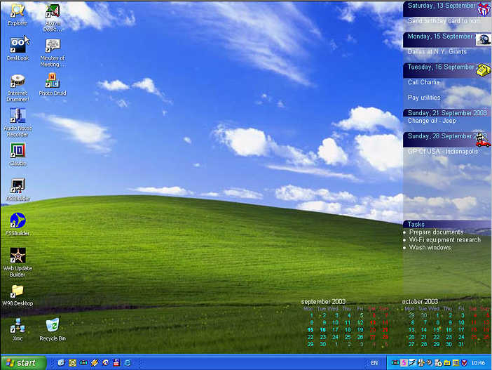 Active Desktop Calendar Download for Outlook Calendar Wallpaper