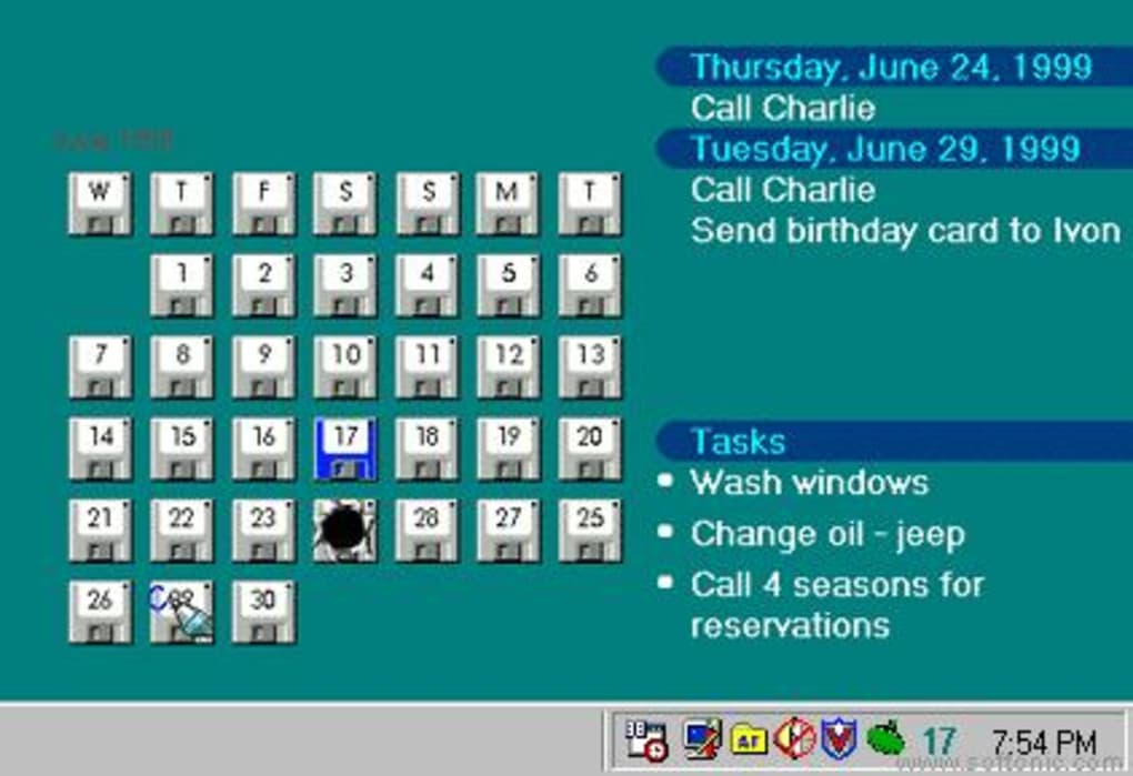 Active Desktop Calendar  Download regarding Outlook Calendar Wallpaper