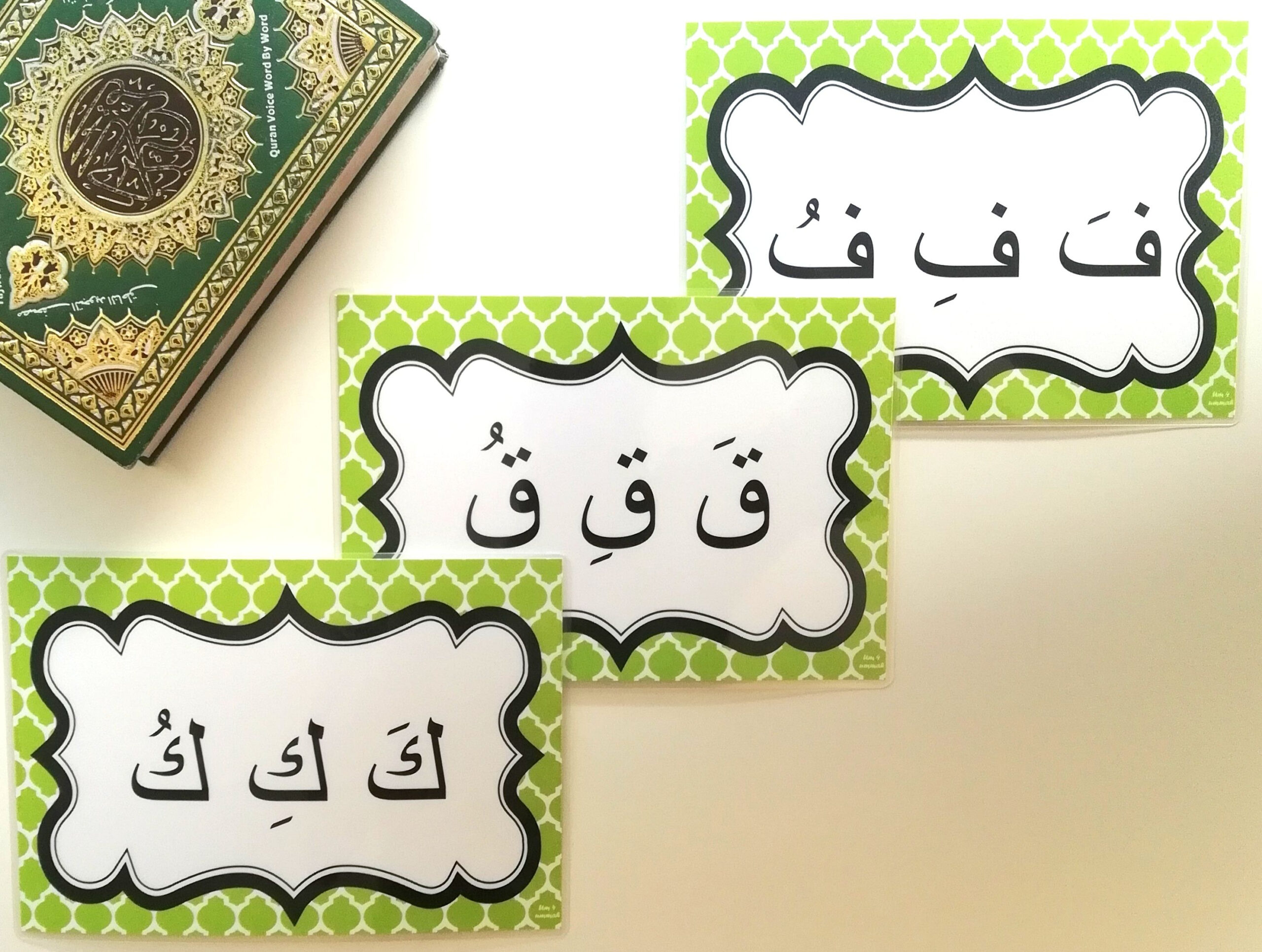 Arabic Alphabet Phonetics Flash Cards Fathah, Kasrah inside Arabic Alphabet Flash Cards Printable
