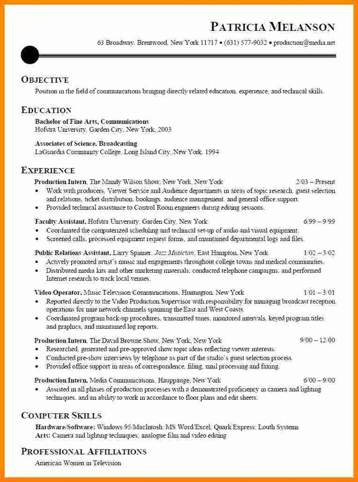 Awesome 8 Cv Samples For Internship In 2020 | Resume in Cvs Photo Calendar