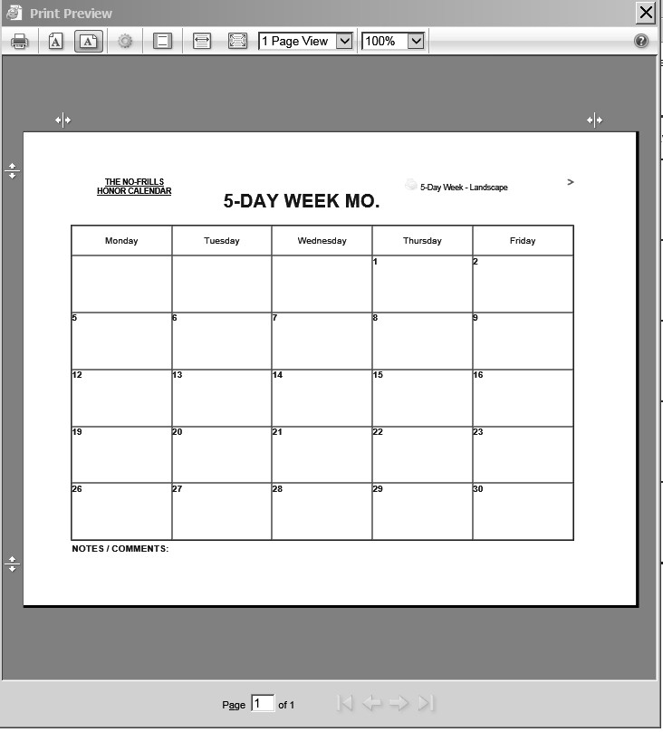 Awesome Printable 5 Day Calendar | Free Printable Calendar Monthly throughout 5 Day Blank Calendar