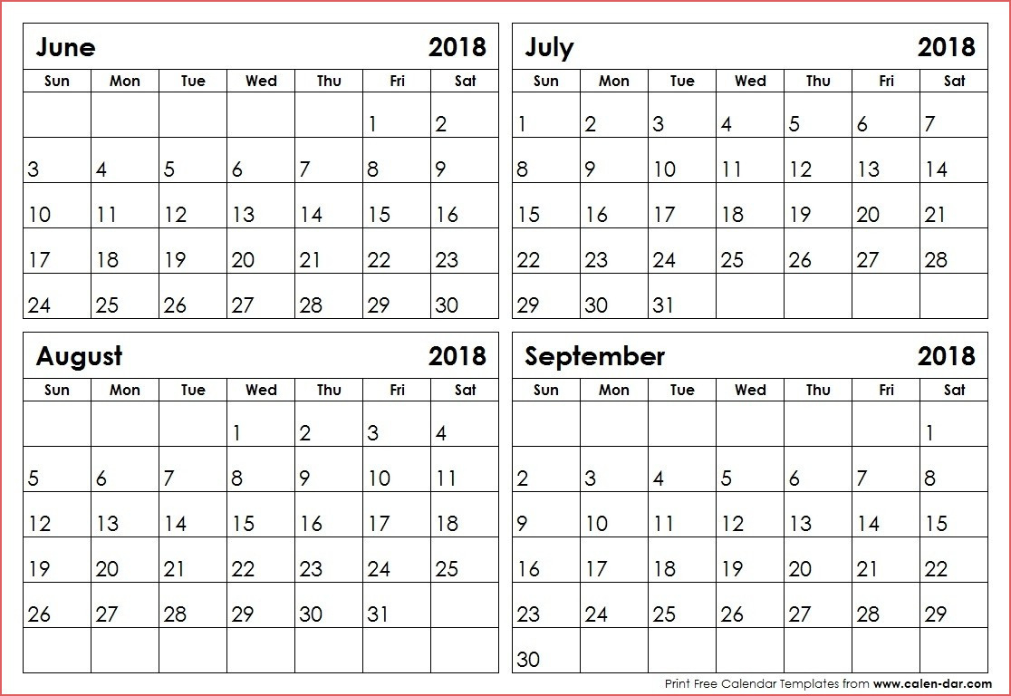 Blank Calendar 3 Months Per Page  Calendar Printable Free with Blank 3 Month Calendar