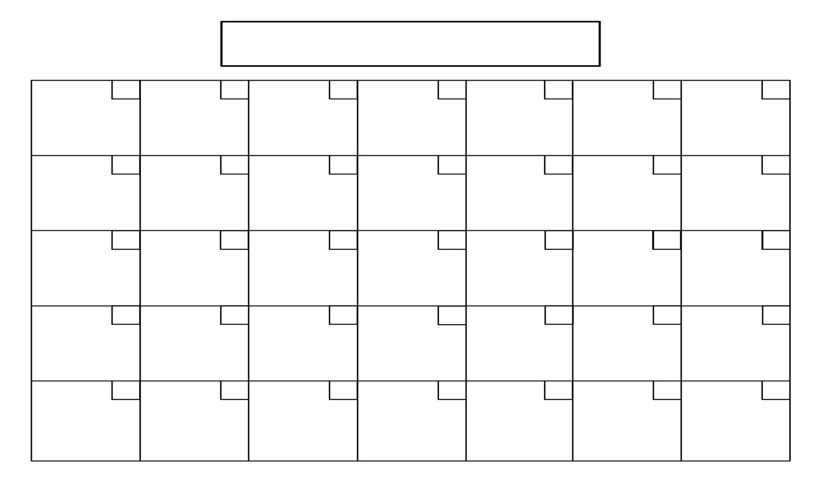 Blank Calendar Template No Dates | Calendar Template Printable for Remarkable Calendar Template