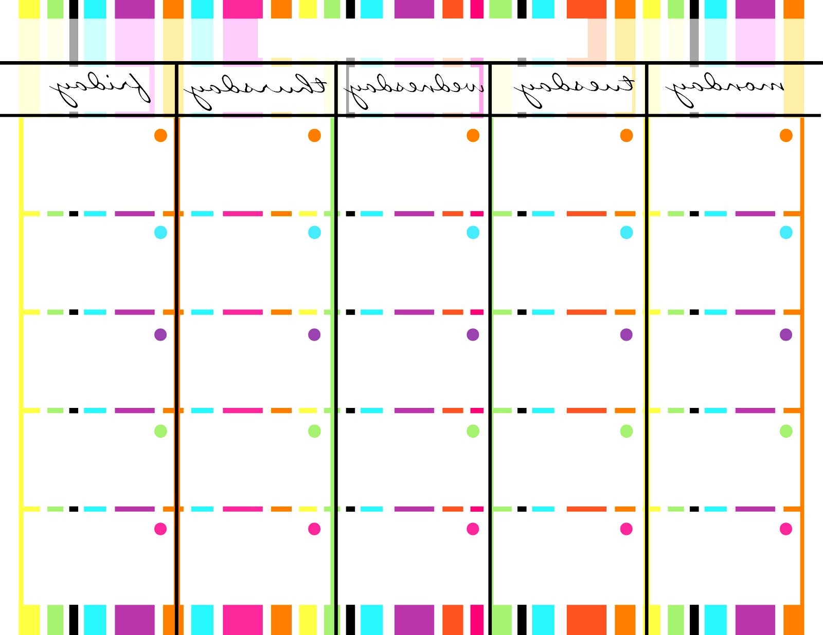 Blank Monday Through Friday Printable Calendar In 2020 regarding Blank Monday Through Friday Calendar