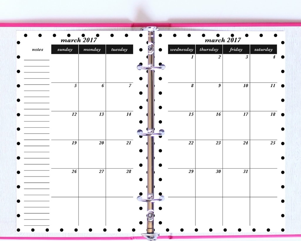 Blank Monthly Calendar Template 2 Page | Example Calendar with Print 2 Month Calendar