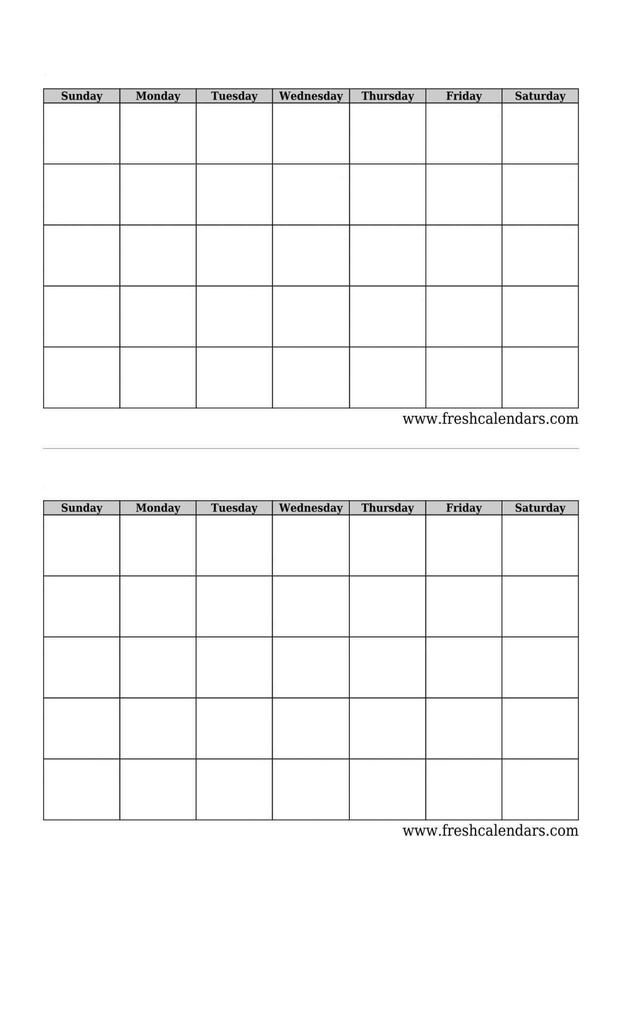 Blank Printable Two Week Calendar :Free Calendar Template within Blank 2 Week Calendar