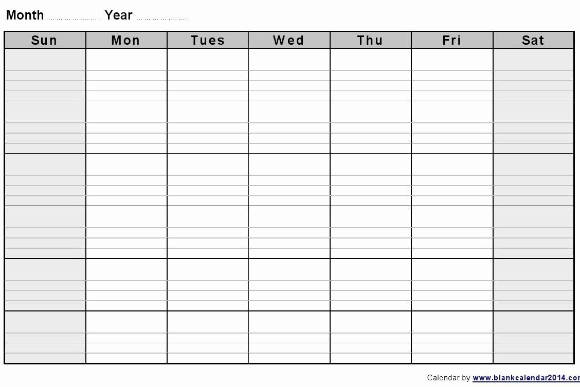 Blank Printable Two Week Calendar :Free Calendar Template within Calendar Two Weeks