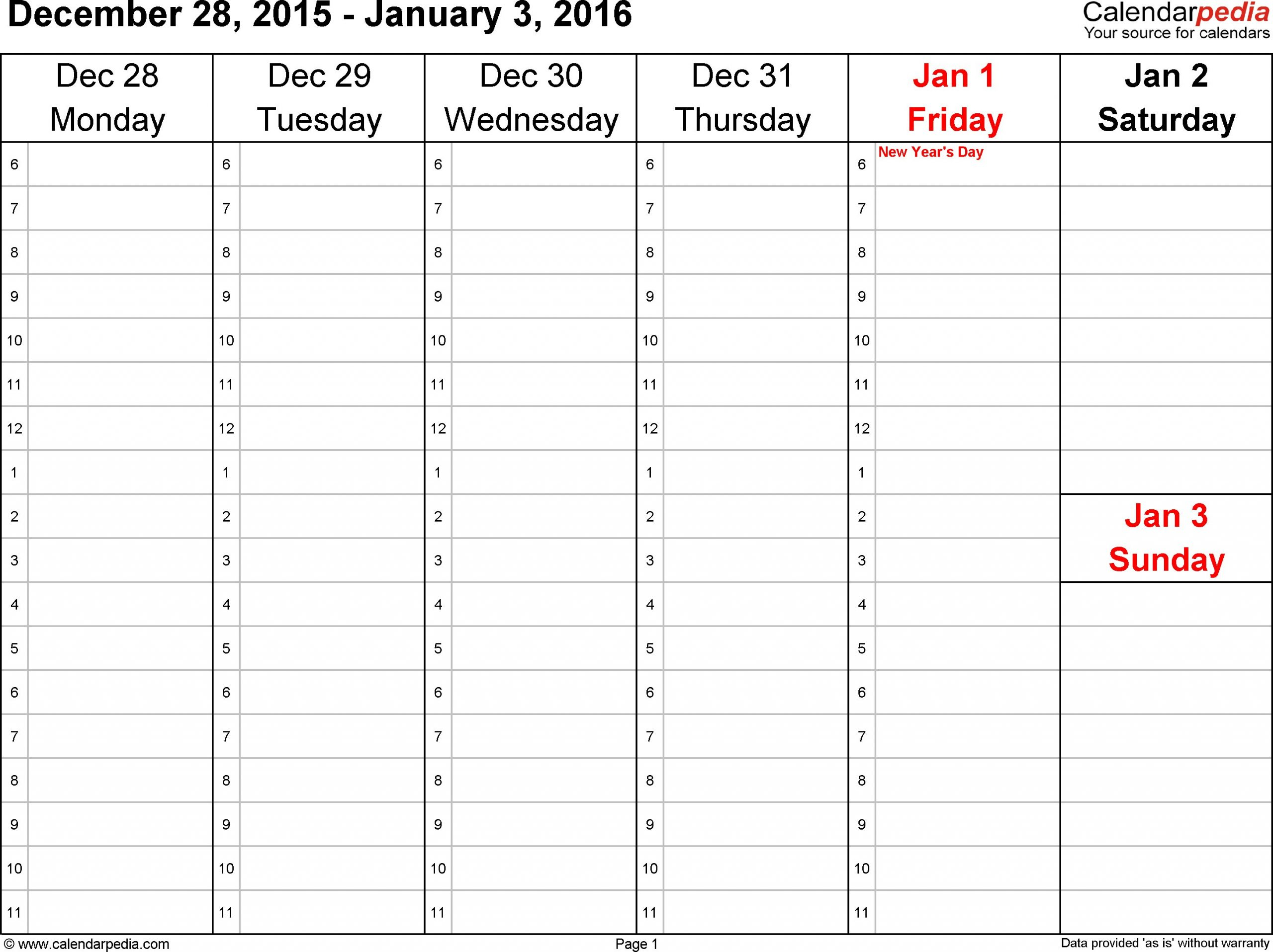 Blank Sunday Through Saturday Calendar :Free Calendar Template throughout Sunday Thru Saturday Calendar