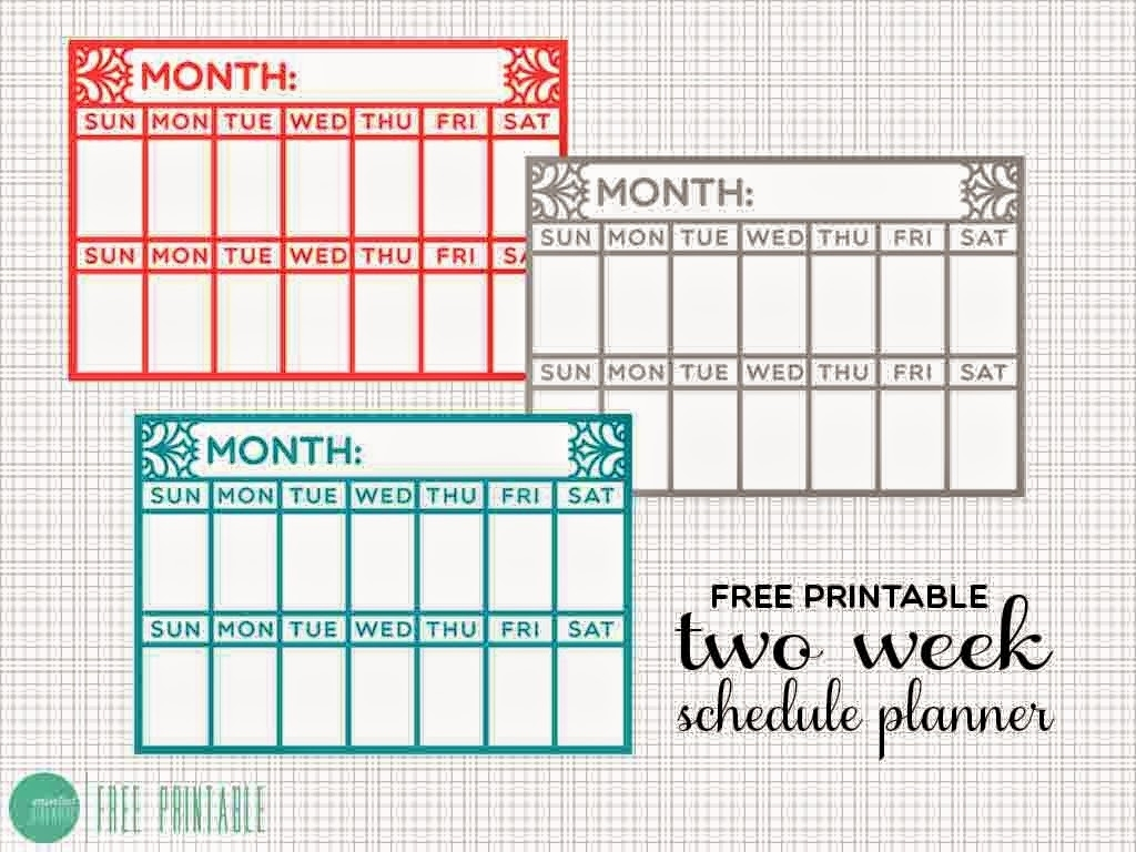 Blank Two Week Calendar Template  Calendar Inspiration Design regarding Blank 2 Week Calendar