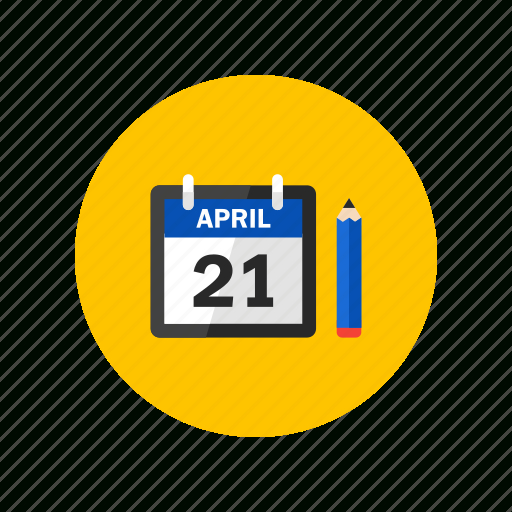 Calendar, Design, Pencil, Task, To Do Icon  Download On pertaining to Calendar Icon Material Design