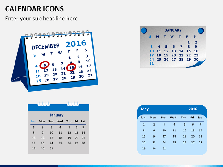 Calendar Icons Powerpoint | Sketchbubble in Calendar Maker For Mac