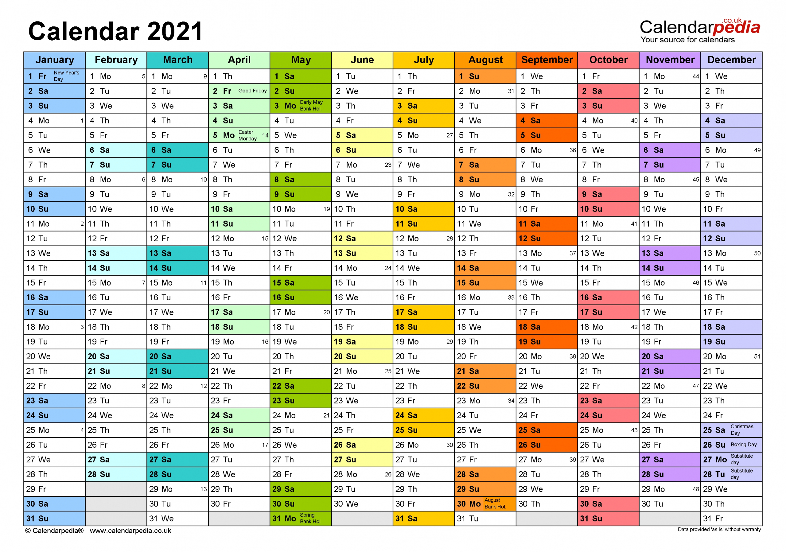 Calendars In Excel For 2021 | Month Calendar Printable for 2021 Excel Printable Calendars