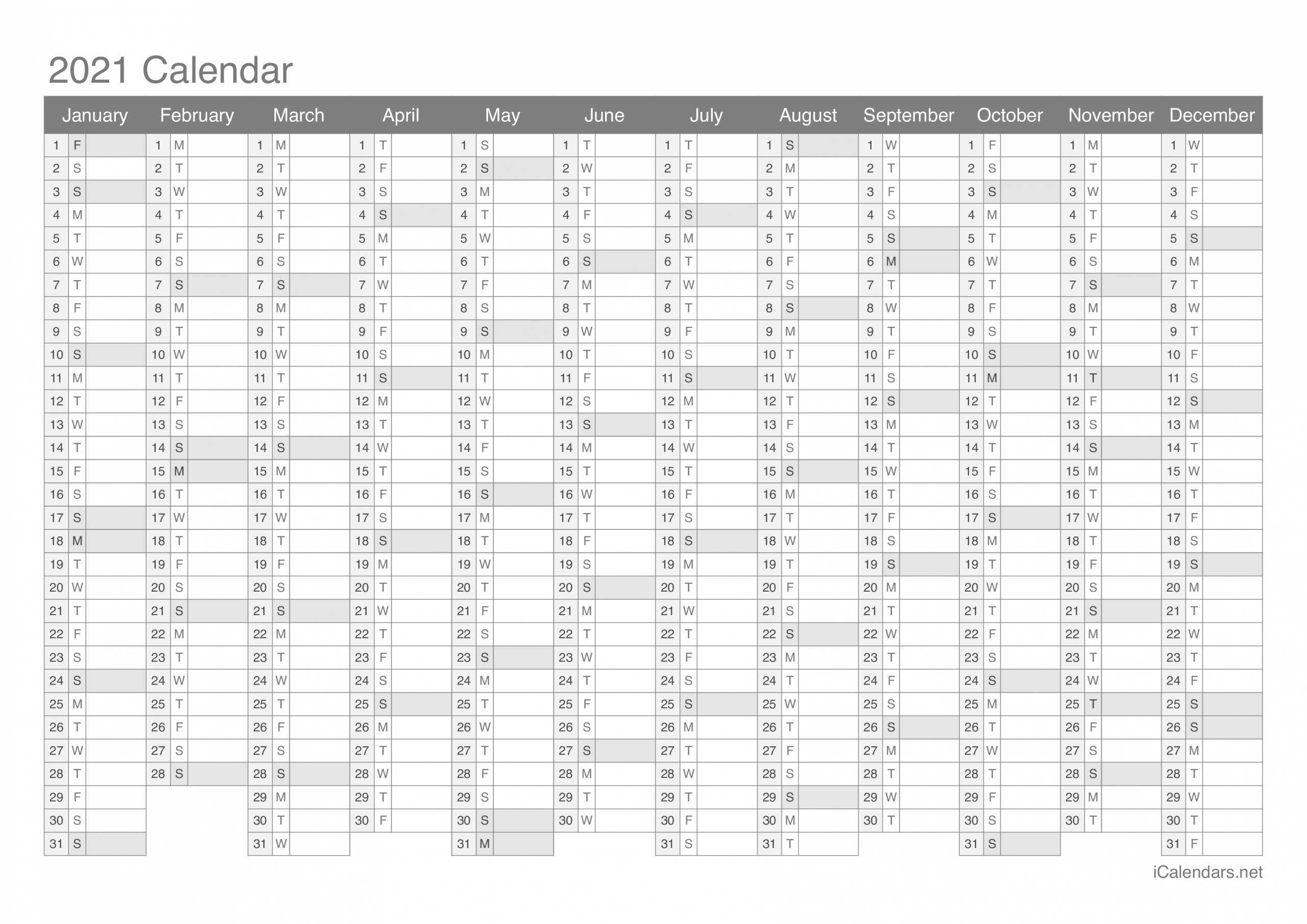 Calendars In Excel For 2021 | Month Calendar Printable within 2021 Excel Printable Calendars