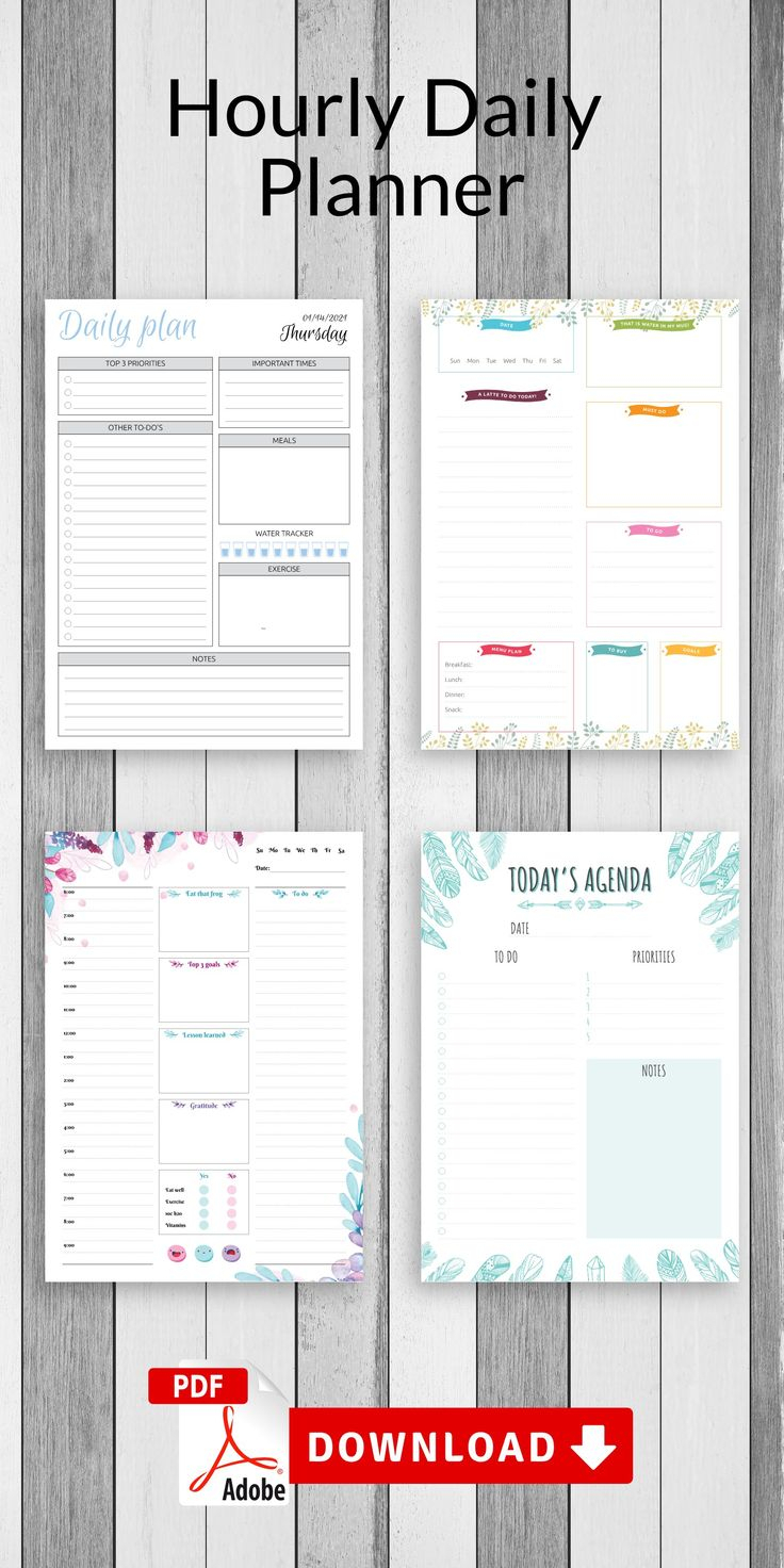 Daily Planner Printable Daily Hourly Schedule Template Am inside Am Pm Calendar Template