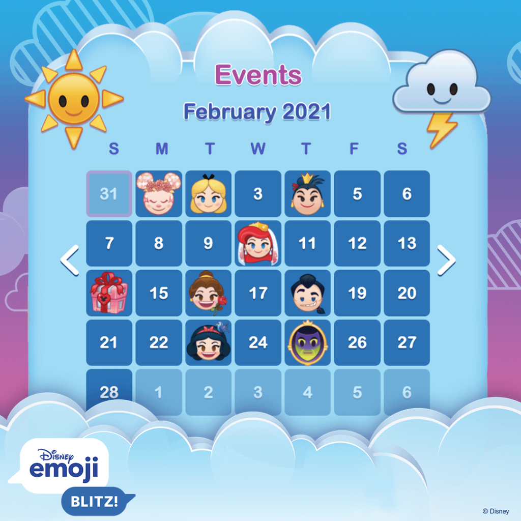 Disney Emoji Blitz Update: February 2021  Disney Emoji Blitz! with Emoji Blitz Google Calendar