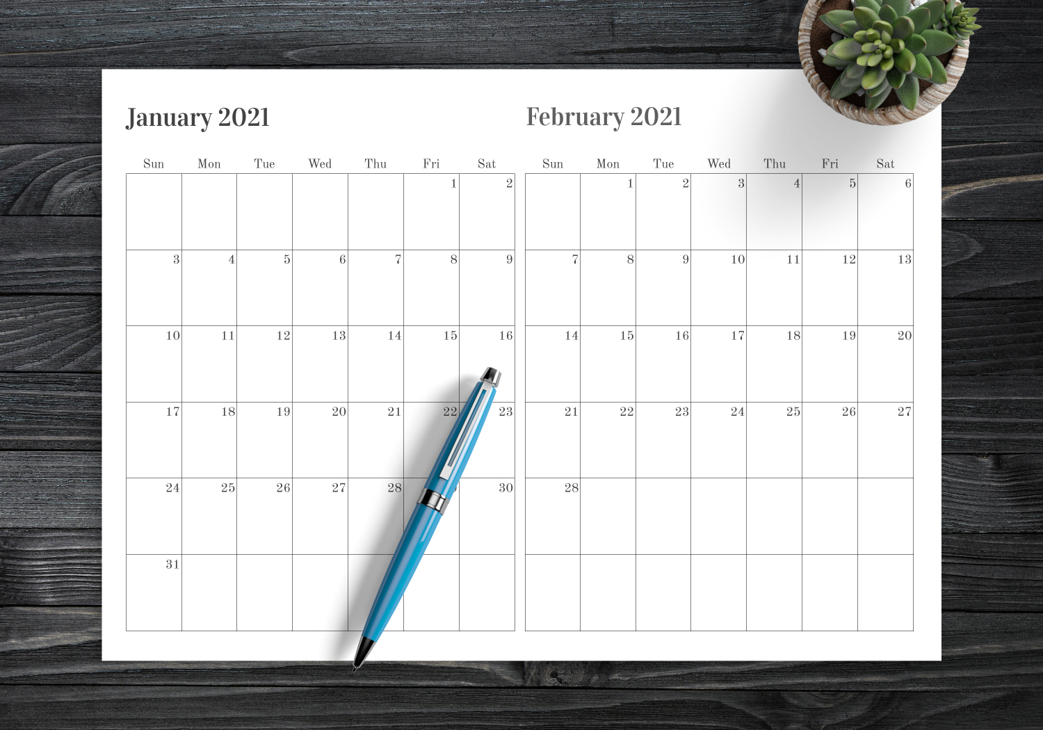 Download Printable Two Months On One Page Calendar Pdf intended for Print 2 Month Calendar