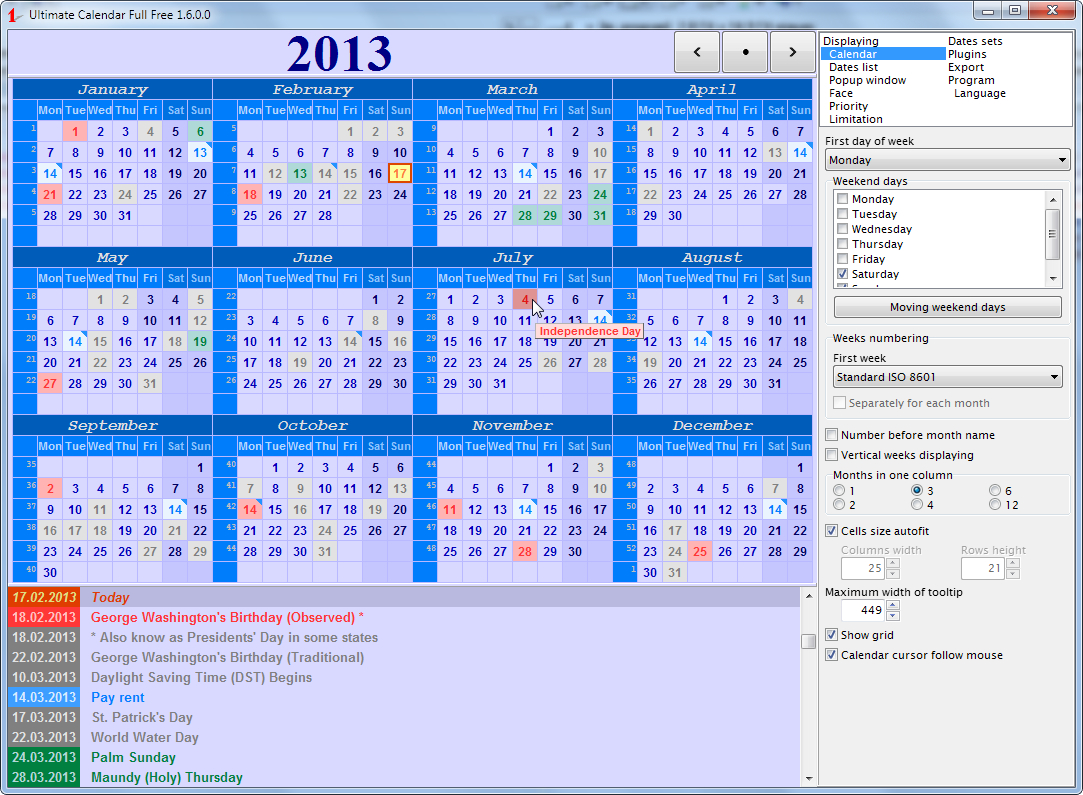 Download Ultimate Calendar Creator Ultimate Organizer inside Win Calendar Creator