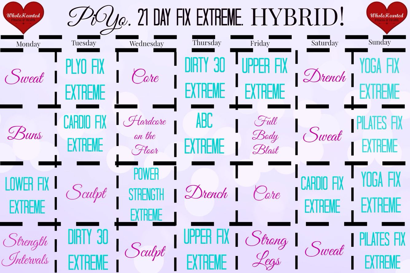 Fit In Fall! This Incredible Hybrid Is Gonna Rebuild My with regard to Piyo 21 Day Fix Hybrid
