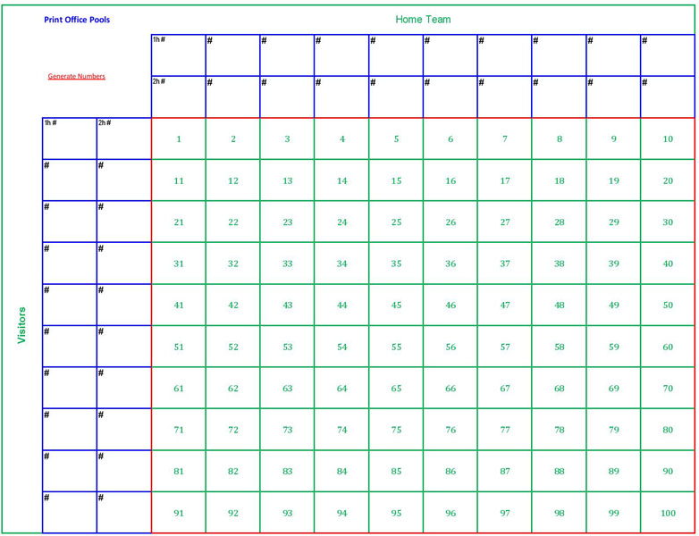Football Squares Template Excel | Shatterlion within Football Potluck Sign Up Sheet