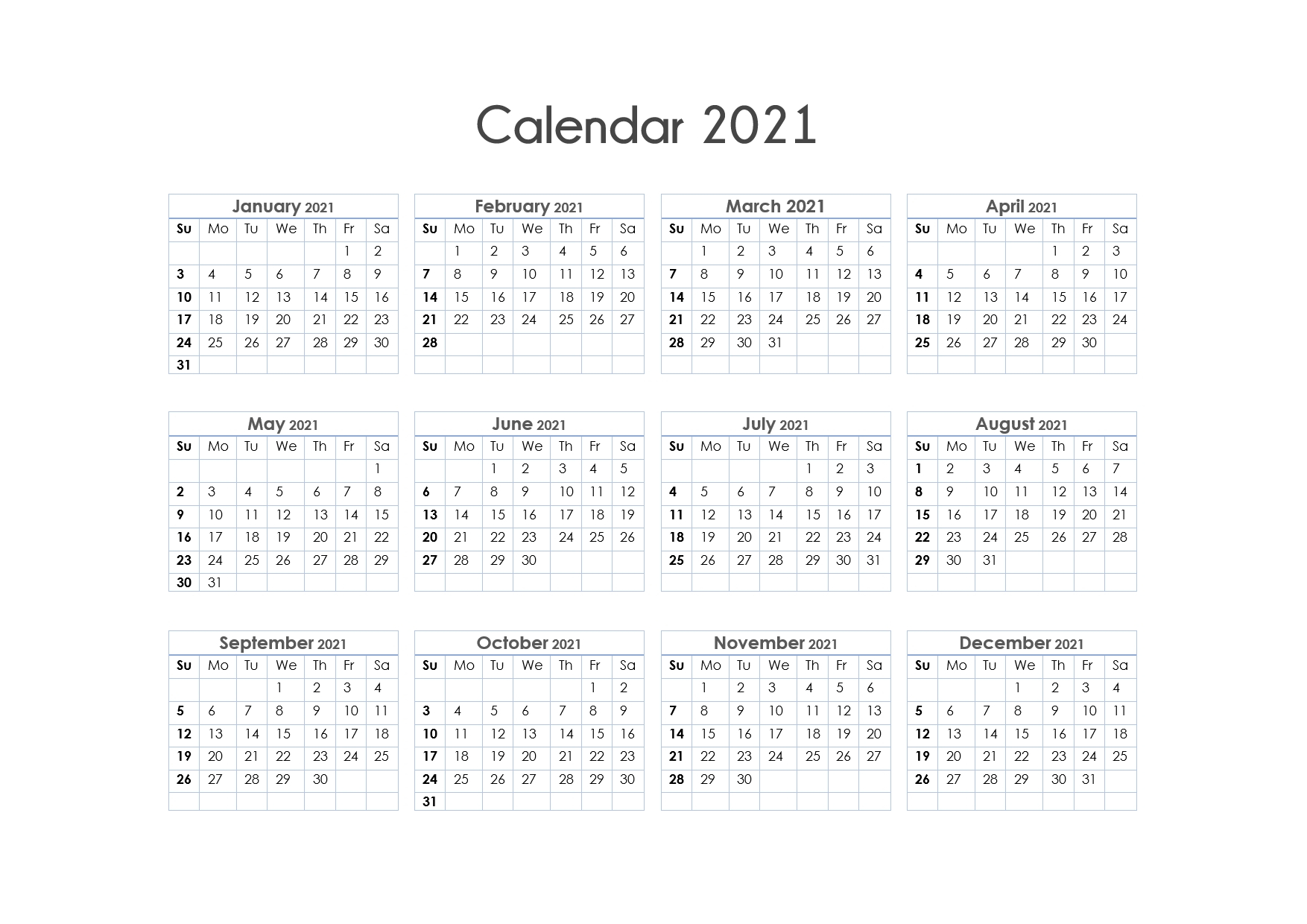 Free Printable Calendar Year 2021 | Month Calendar Printable intended for Free 3 Month Calendar One Page 2021